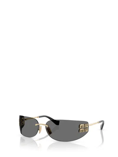 Miu Miu Eyewear Sunglasses In Gold