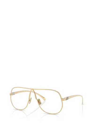 Miu Miu Eyewear Sunglasses In Gold