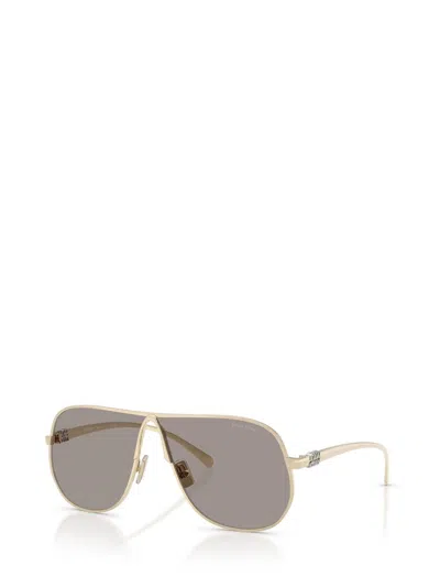 Miu Miu Eyewear Sunglasses In Gold