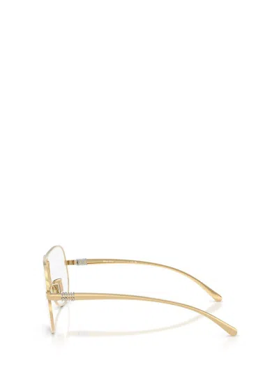 Miu Miu Eyewear Sunglasses In Gold