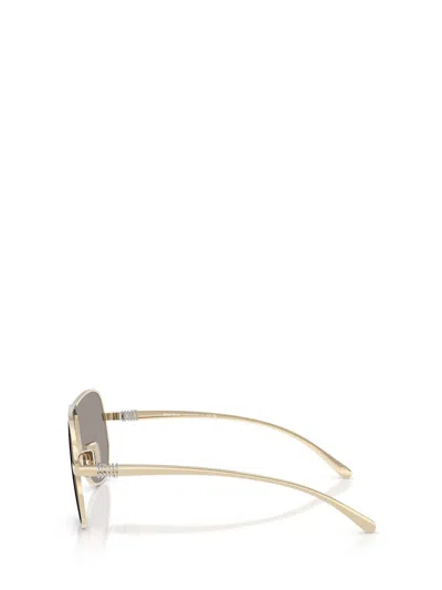 Miu Miu Eyewear Sunglasses In Gold
