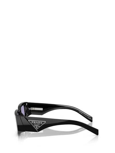 Prada Eyewear Rectangular Frame Sunglasses In Black