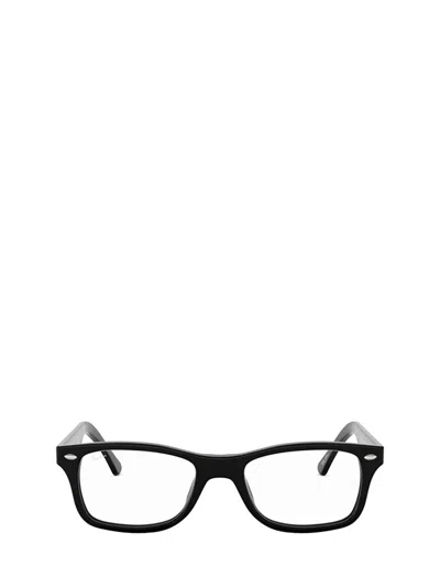 Ray Ban 53mm Square Optical Glasses In Black