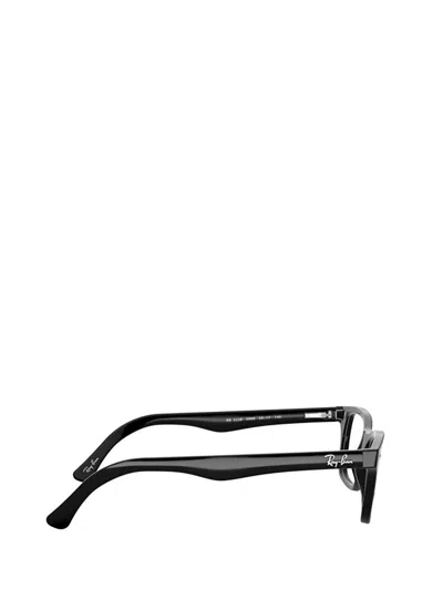 Ray Ban 53mm Square Optical Glasses In Black