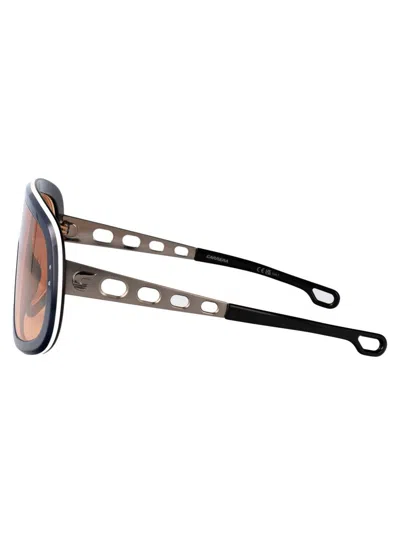 Carrera Blue Ruthenium Acetate Sunglasses In Black