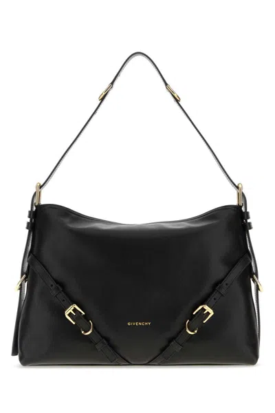 Givenchy Medium Voyou Buckle-strap Shoulder Bag In Black