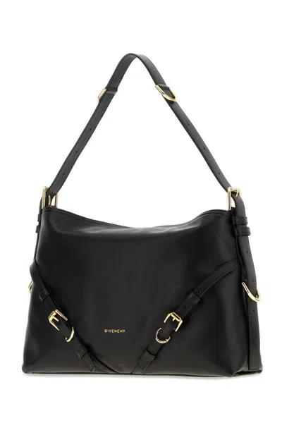 Givenchy Medium Voyou Buckle-strap Shoulder Bag In Black