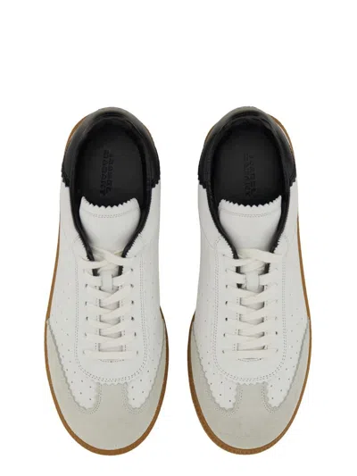 Isabel Marant Low-top Sneaker With Perforated White Leather Upper