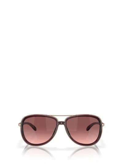 Oakley Split Time Gradient Aviator Sunglasses In Brown