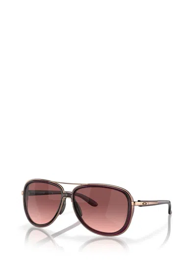 Oakley Split Time Gradient Aviator Sunglasses In Brown