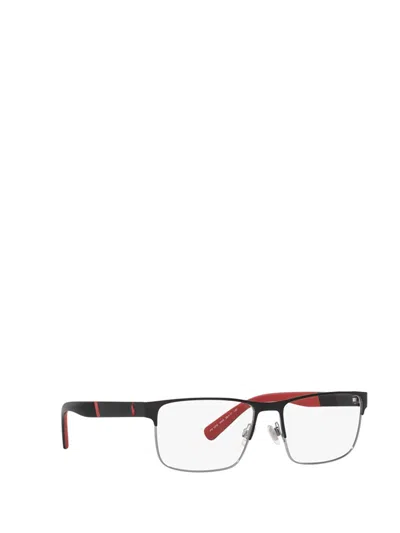 Polo Ralph Lauren 54mm Rectangle Optical Glasses In Black