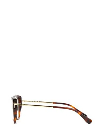 Max Mara Eyeglasses In Brown