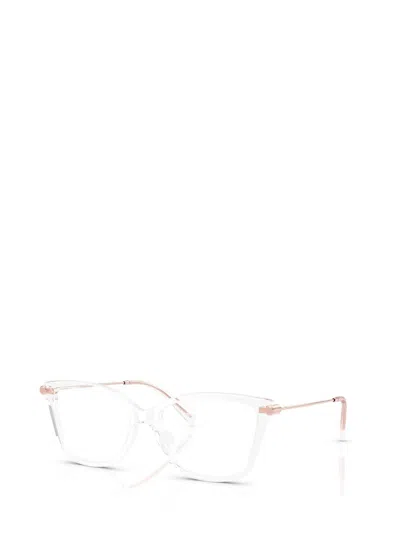 Michael Kors 54mm Square Optical Glasses In Gold