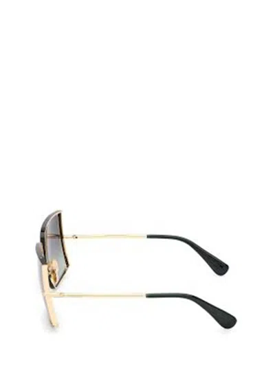 Max Mara 68mm Gradient Oversize Rectangular Sunglasses In Black