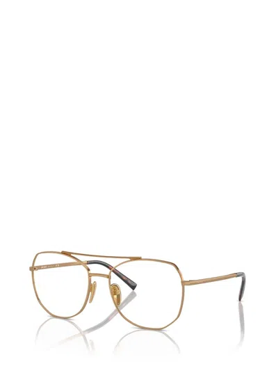 Prada Eyewear Eyeglasses In Gold