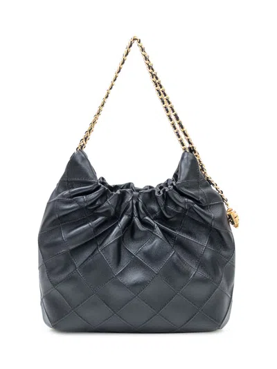 Tory Burch Quilted Shoulder Bag With Chain In Black