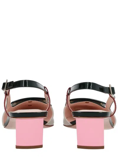 Roger Vivier Belle Vivier Multicolour Patent Leather Slingback In Multi