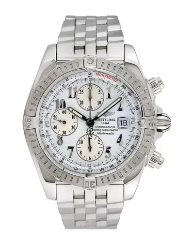 Pre-owned Breitling Men's Chronomat Evolution Watch, Circa 2000's (authentic Pre-loved) In Silver
