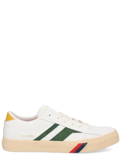 Pro-keds Leather Panelled Sneakers In White