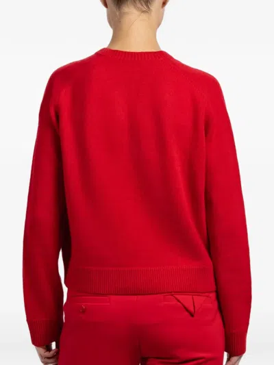 Dorothee Schumacher Cardigan With Contrast Collar In Red
