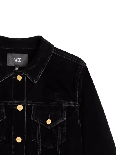 Paige Chantal Button-up Jacket In Black