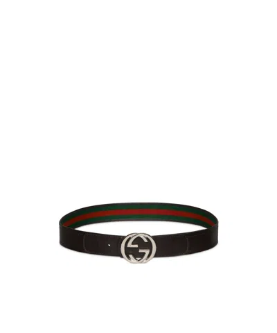 Gucci Reversible Belt With Interlocking G Buckle