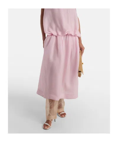 Khaite Loop Bead-embellished Leather Sandals In White