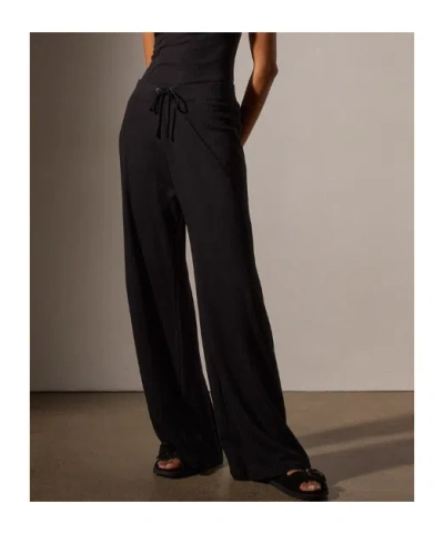 James Perse Drawstring Track Pants In Black