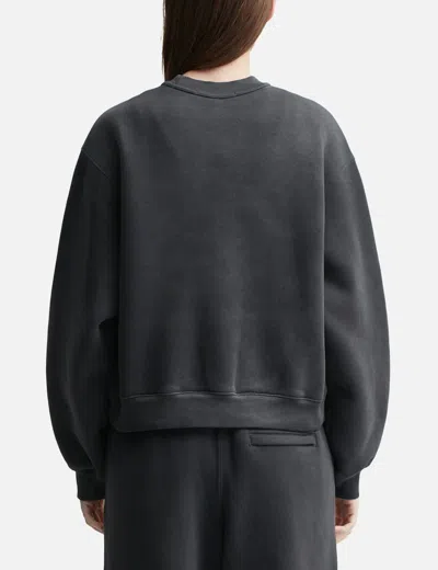 Alexander Wang T Crewneck Sweatshirt With Hotfix Logo