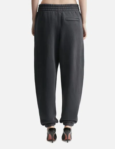 Alexander Wang T Sweatpant With Hotfix Logo In Gray