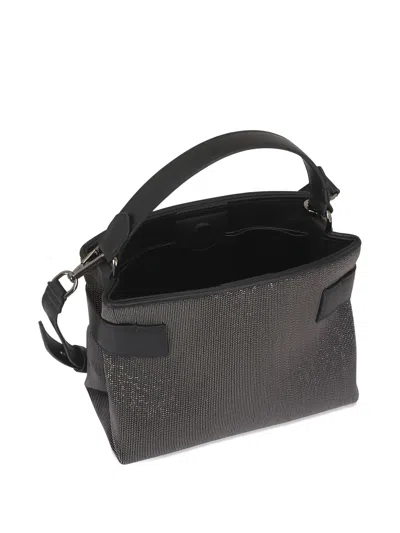Brunello Cucinelli Small Precious Essence Mini Bag In Black