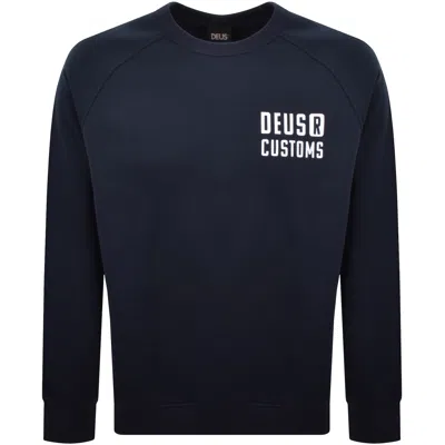 Deus Ex Machina Flecks Sweatshirt Navy In Multi