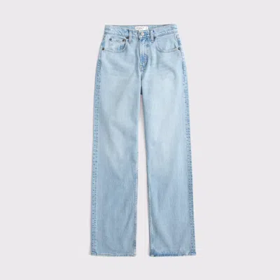 Abercrombie & Fitch Curve Love High Rise 90s Relaxed Jean In Multi