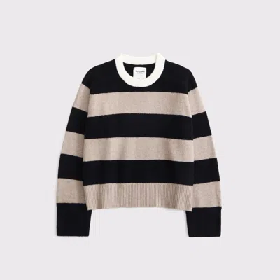 Abercrombie & Fitch The A&f Madeline Striped Crew Sweater In Multi