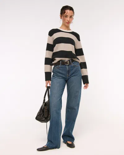 Abercrombie & Fitch The A&f Madeline Striped Crew Sweater In Multi