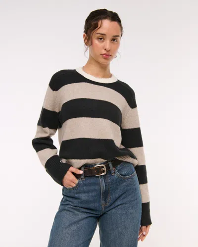 Abercrombie & Fitch The A&f Madeline Striped Crew Sweater In Multi