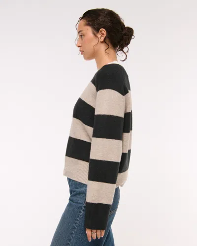 Abercrombie & Fitch The A&f Madeline Striped Crew Sweater In Multi