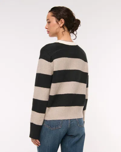 Abercrombie & Fitch The A&f Madeline Striped Crew Sweater In Multi