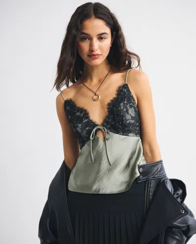 Abercrombie & Fitch The A&f Bella Tie-front Cami In Green