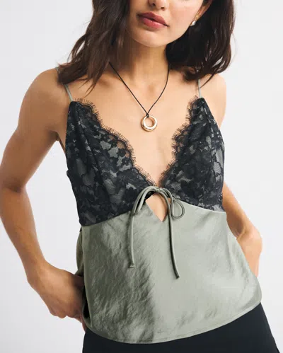 Abercrombie & Fitch The A&f Bella Tie-front Cami In Green