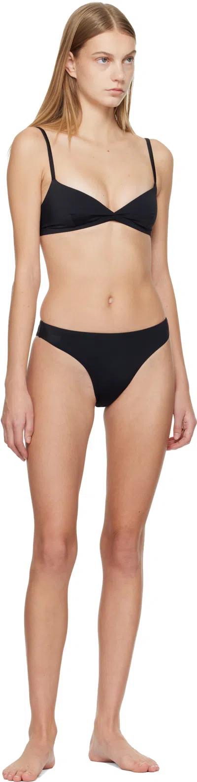 Matteau Black Nineties Classic Bikini Bottom In Multi