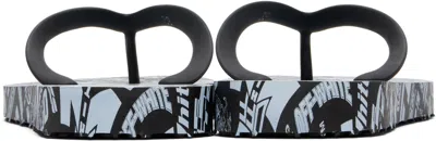 Off-white Logo-print Flip-flops In Black