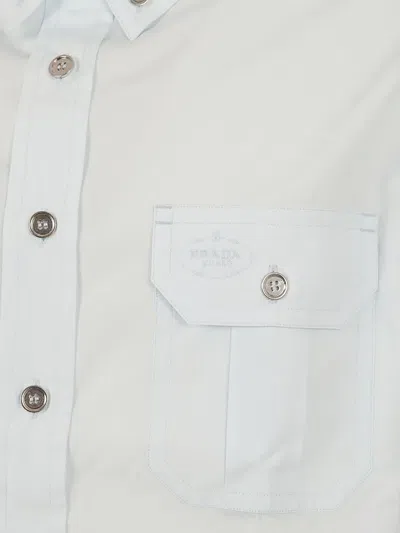 Prada Buttoned Shirt In Blue