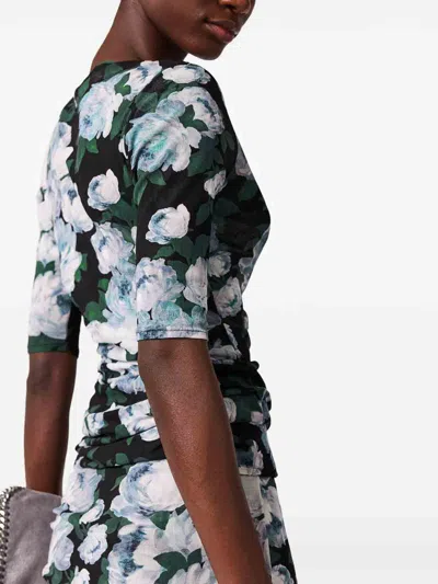 Stella Mccartney Stella Mc Cartney Bunch Of Roses Mesh Top In Green