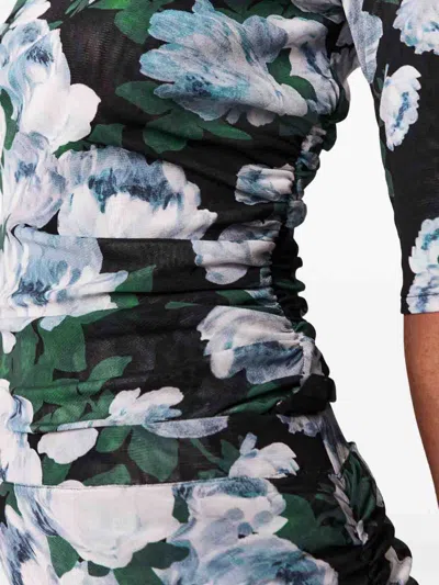 Stella Mccartney Stella Mc Cartney Bunch Of Roses Mesh Top In Green