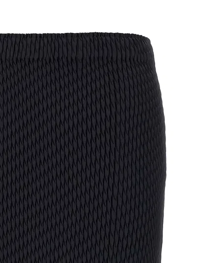 Issey Miyake Sleek Pleats Skirt In Black