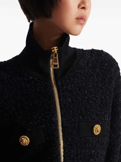 Balmain Jacket With Decorative Buttons In Black
