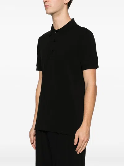 Tom Ford Mens Black Short-sleeve Lyocell-cotton Piquet Polo Shirt In Black