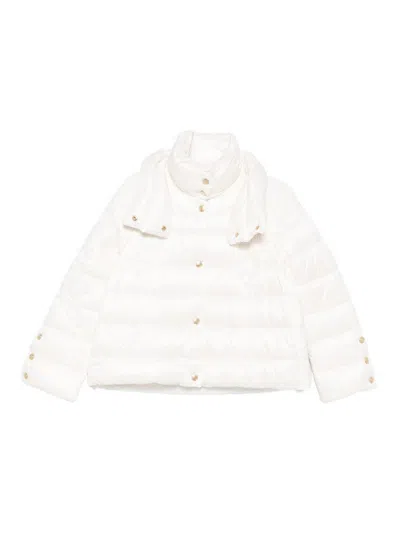 Ermanno Firenze High-neck Puffer Jacket In White