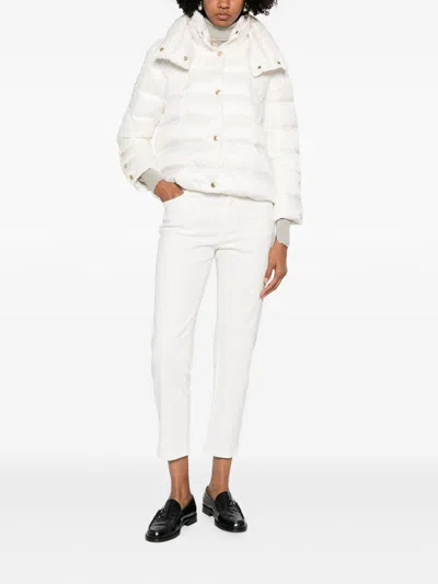 Ermanno Firenze High-neck Puffer Jacket In White